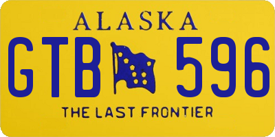 AK license plate GTB596