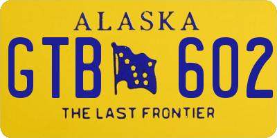 AK license plate GTB602