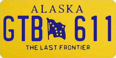 AK license plate GTB611