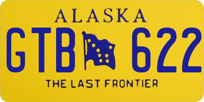 AK license plate GTB622