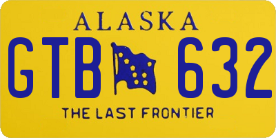 AK license plate GTB632