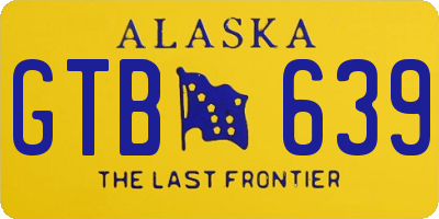 AK license plate GTB639
