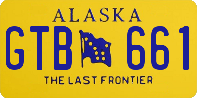 AK license plate GTB661