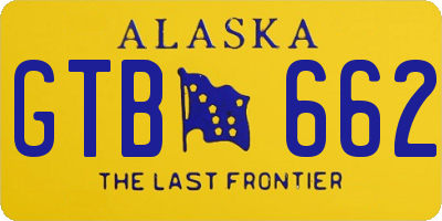 AK license plate GTB662