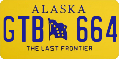 AK license plate GTB664