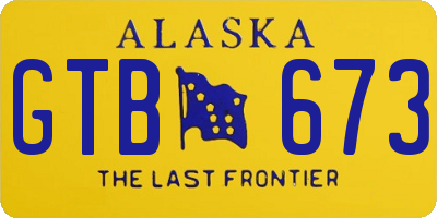 AK license plate GTB673