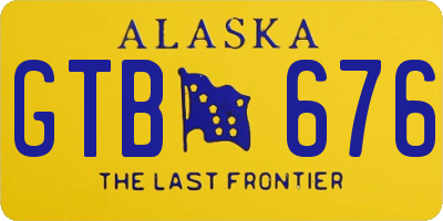 AK license plate GTB676