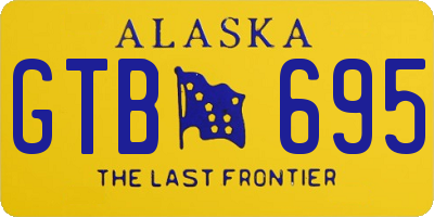 AK license plate GTB695