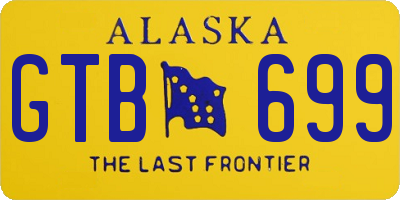 AK license plate GTB699