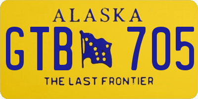 AK license plate GTB705