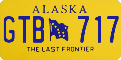 AK license plate GTB717