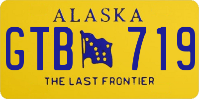 AK license plate GTB719