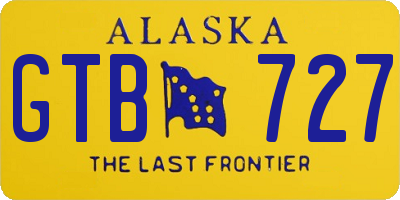 AK license plate GTB727