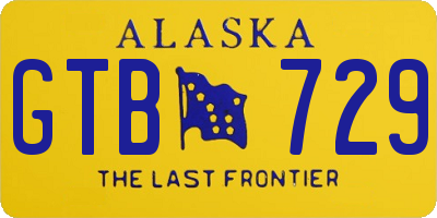 AK license plate GTB729