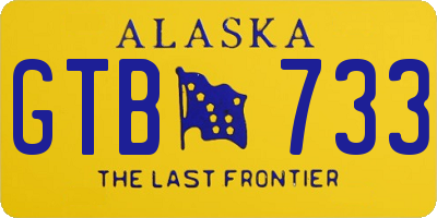 AK license plate GTB733