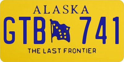 AK license plate GTB741