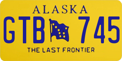 AK license plate GTB745