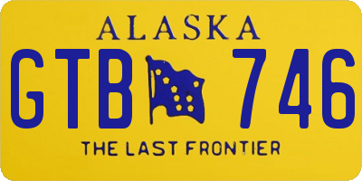 AK license plate GTB746