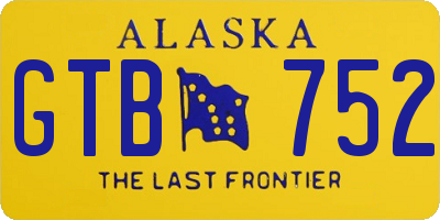 AK license plate GTB752