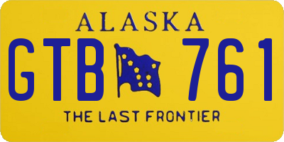 AK license plate GTB761