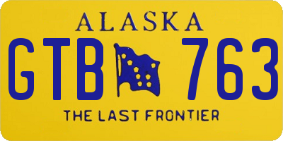 AK license plate GTB763