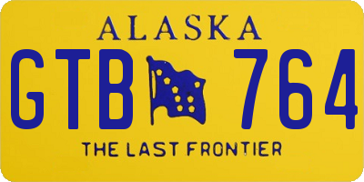 AK license plate GTB764