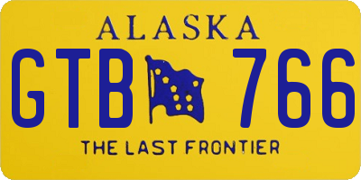 AK license plate GTB766