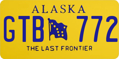 AK license plate GTB772