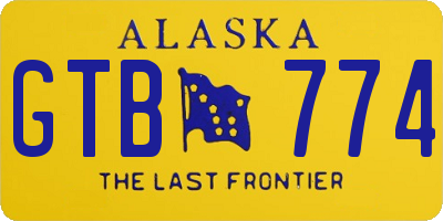 AK license plate GTB774