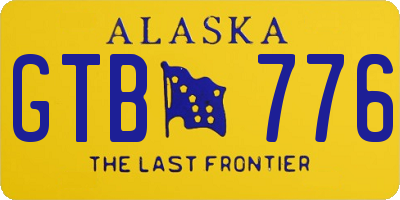 AK license plate GTB776