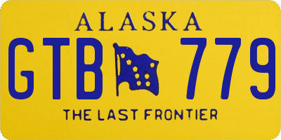 AK license plate GTB779