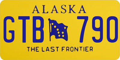 AK license plate GTB790