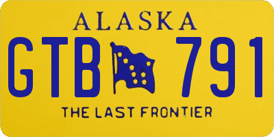 AK license plate GTB791