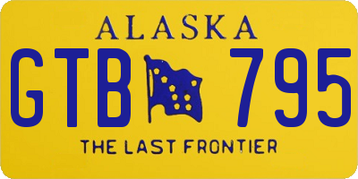 AK license plate GTB795