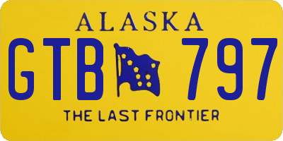 AK license plate GTB797