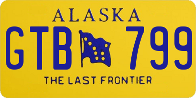 AK license plate GTB799