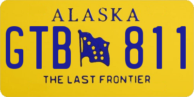 AK license plate GTB811