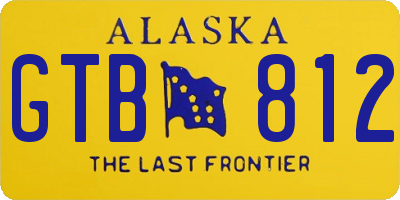 AK license plate GTB812