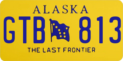 AK license plate GTB813