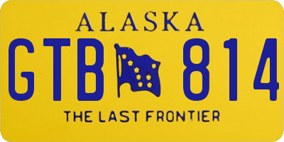 AK license plate GTB814