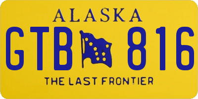 AK license plate GTB816