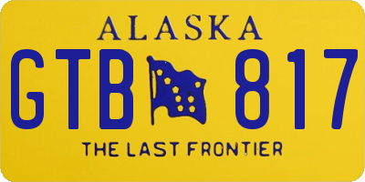 AK license plate GTB817