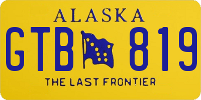 AK license plate GTB819