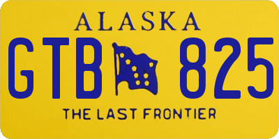 AK license plate GTB825