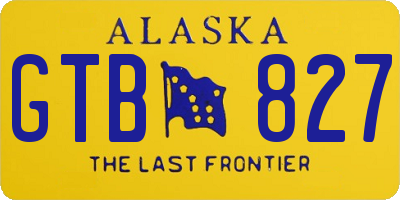 AK license plate GTB827