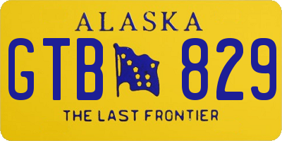 AK license plate GTB829