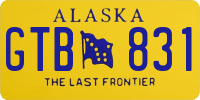 AK license plate GTB831