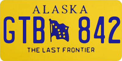 AK license plate GTB842