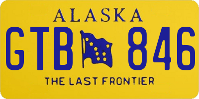 AK license plate GTB846