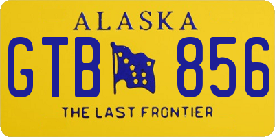 AK license plate GTB856